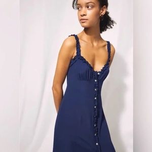 Wilfred HEARTTHROB DRESS, Navy Size Small